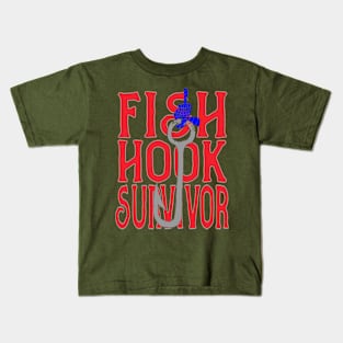 Fish Hook Survivor Kids T-Shirt